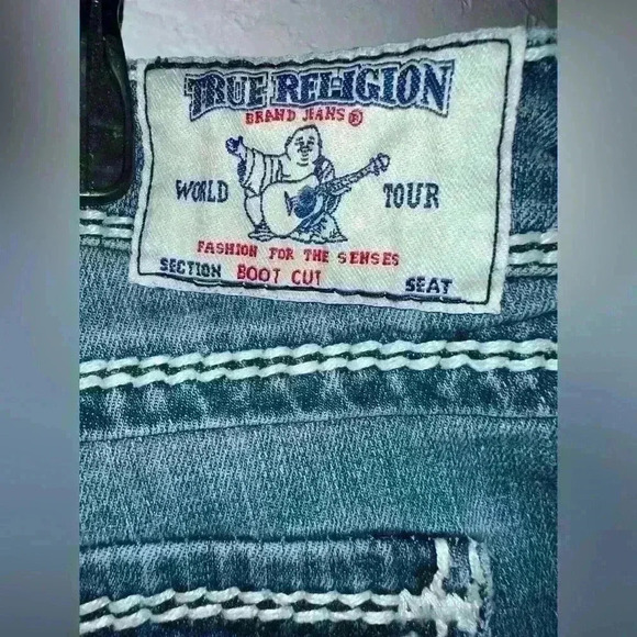 True Religion Jeans, Fashion For The Senses, Size 31 X 36 Bootcut - Picture 4 of 4